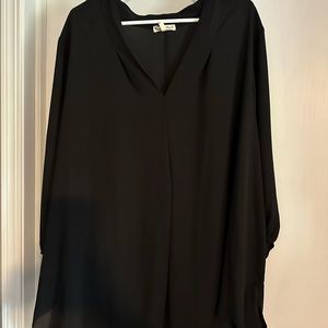 Black Chiffon Tunic